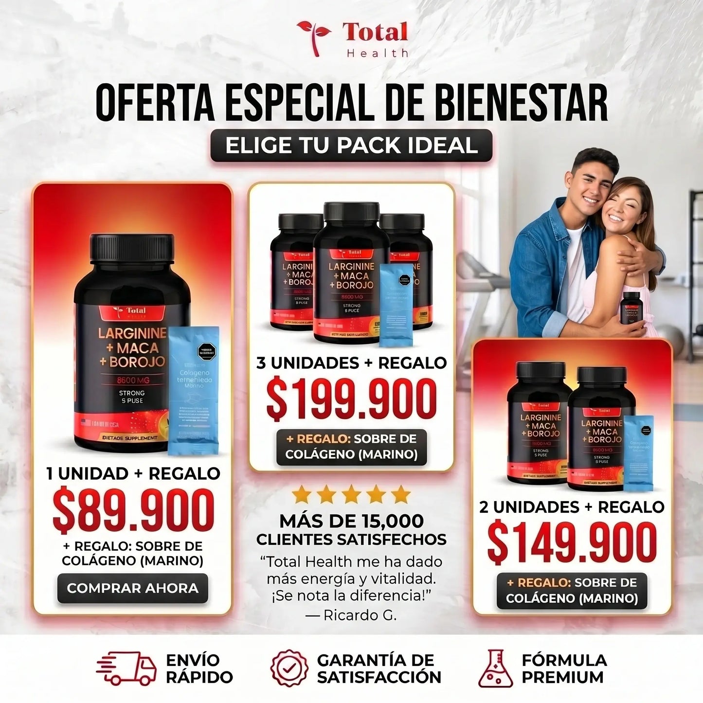 L ARGININE + MACA + BOROJO VITALIDAD TOTAL