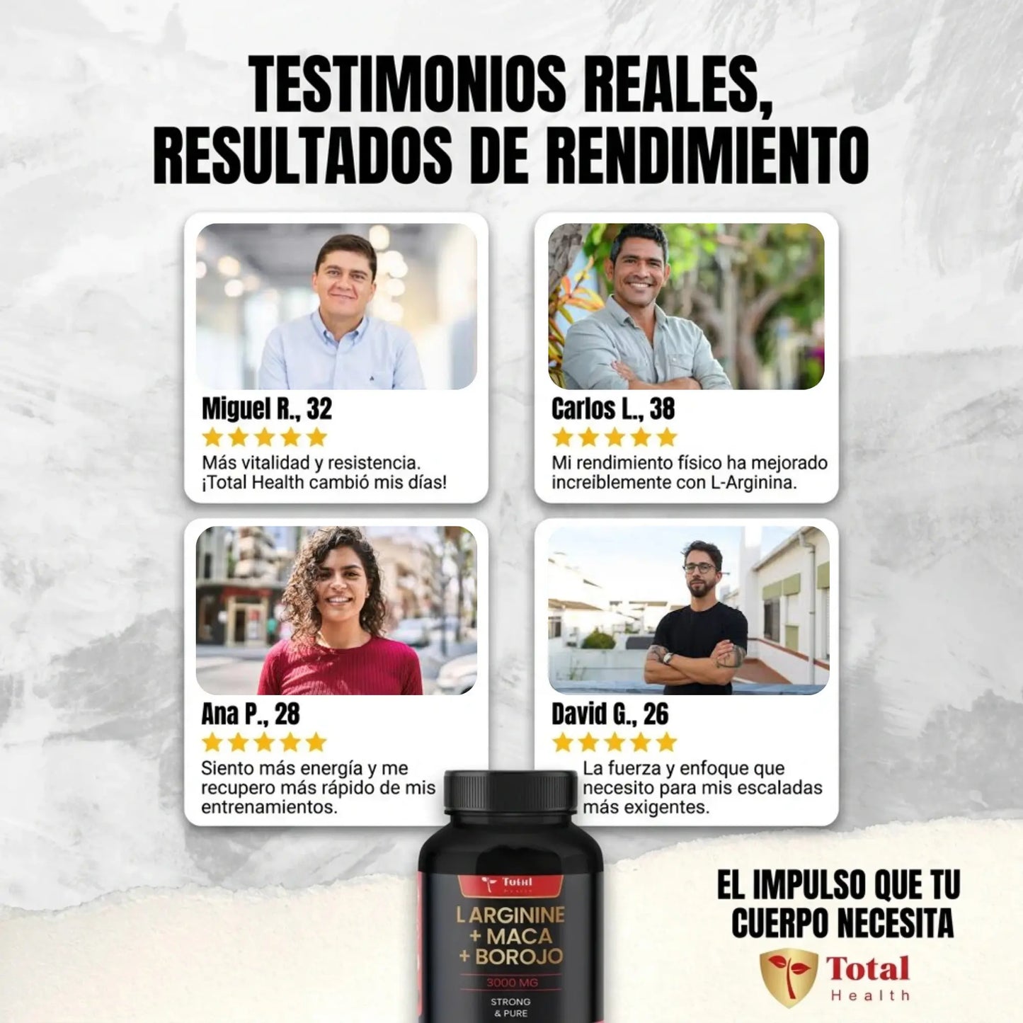 L ARGININE + MACA + BOROJO  VITALIDAD TOTAL